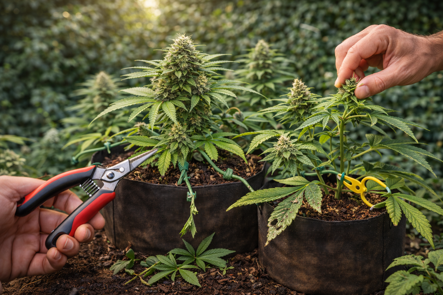 Обрезка и тренировка растений